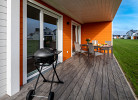 Südbalkon 14m² mit Elektrogrill
