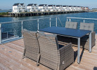 Schwimmendes Ferienhaus Antares One by Seeblick Ferien ORO, rundum Wasser