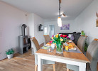 Wohn-Esszimmer Smart TV Telekom Entertain